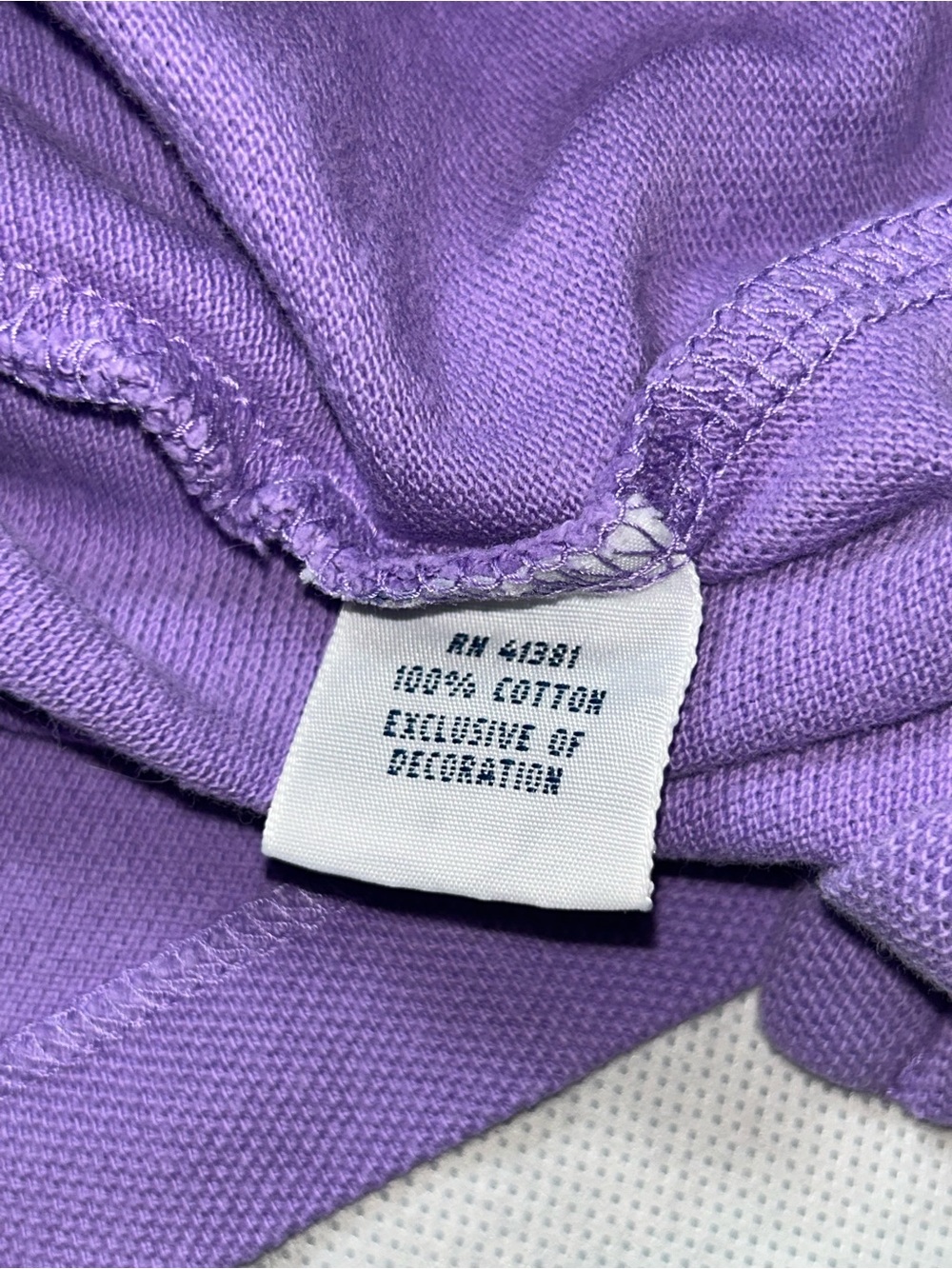 Polo Ralph Lauren, purple short sleeve polo size large - Picture 3 of 4